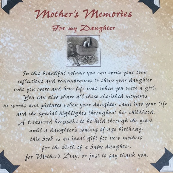 Mother’s memories for my Daughter Hardback Book - Picture 9 of 9